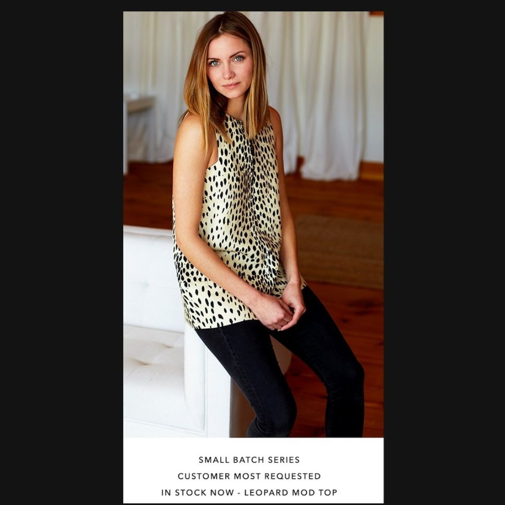 Emerson Fry a-line mod leopard top